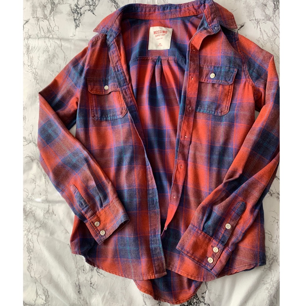 Blue and red Mossimo flannel